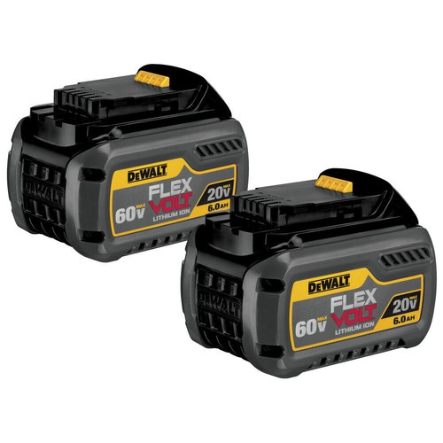 DEWALT DCB6062 (2/Pack) 20V/60V MAX FLEXVOLT 6 Ah batterie lithium-ion neuve - Photo 2 sur 5