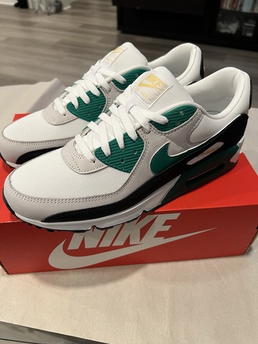 Nike Air Max 90 Men’s Size 12 White Green Black Sneakers