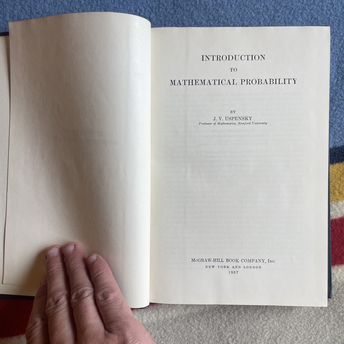 Introduction to mathematical probability by J.V. Uspensky Introduction to mathematical probability by J.V. Uspensky