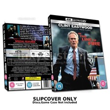 Clint Eastwood In the Line of Fire 4k Ultra Slipcover Only Custom NO DISC