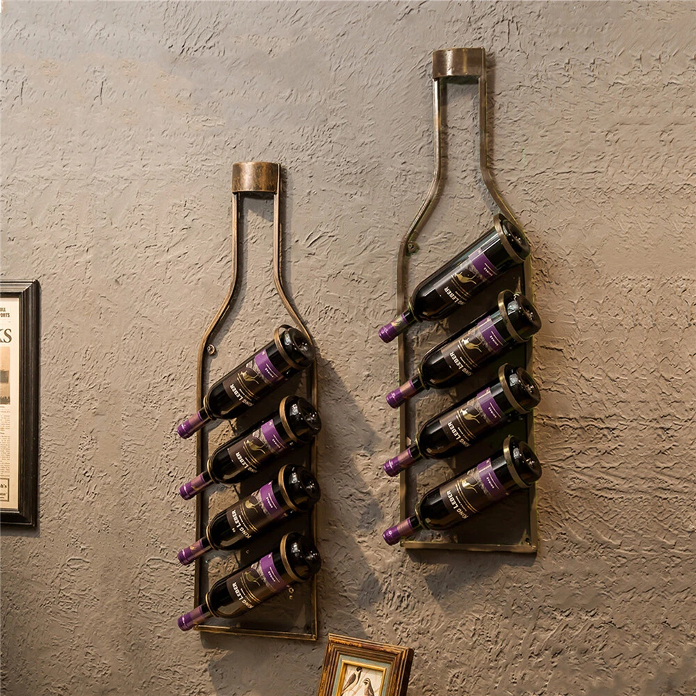 Wine rack, Vertical wall bottle rack, 10 bottle bottle rack, Wall  decoration with bottles, Gift, wine lovers gift, wine rack wall