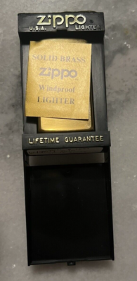 ZIPPO 1932 1991 SOLID BRASS double ear bottom brass personalized 