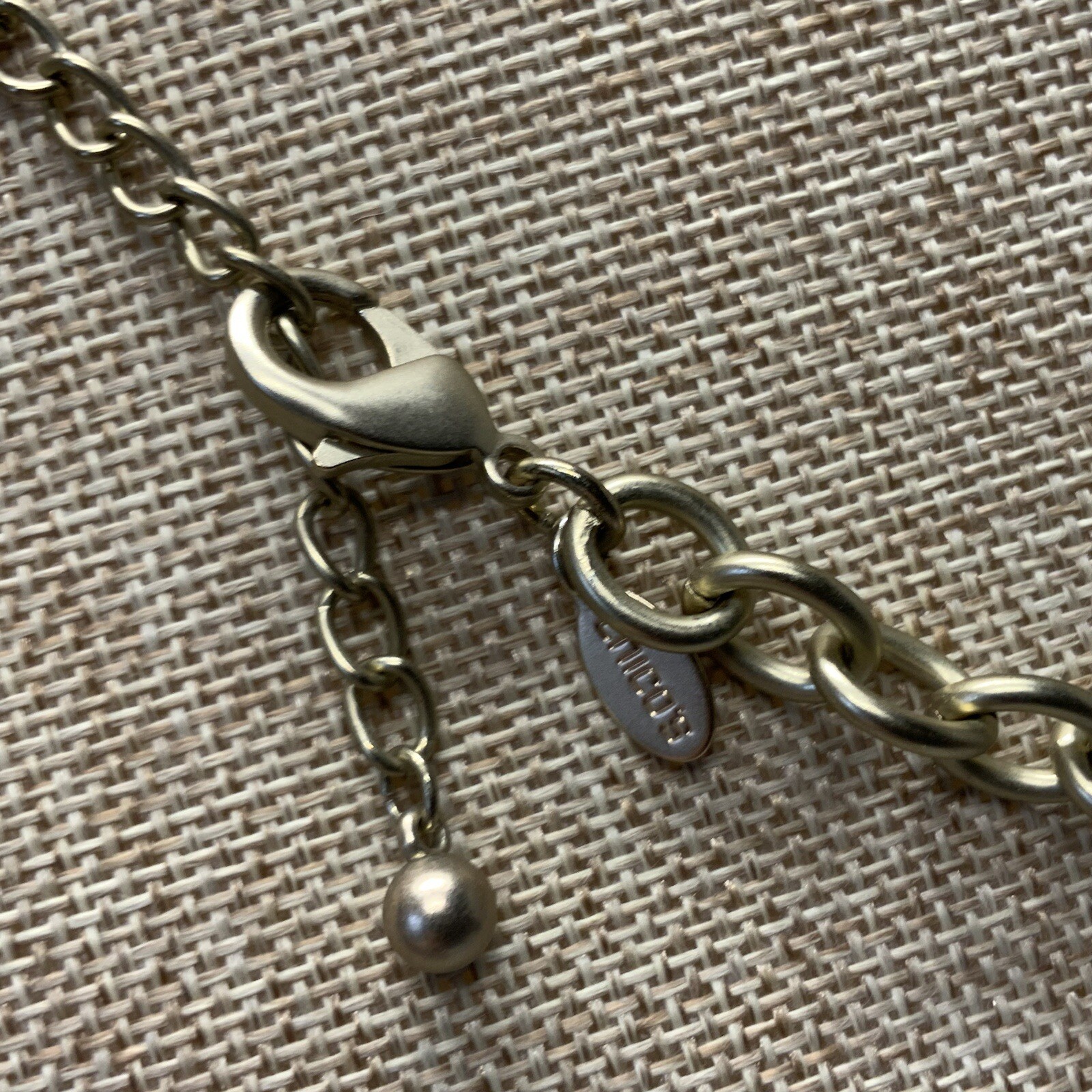 Chunky Chicos brown cabochon statement necklace i… - image 8