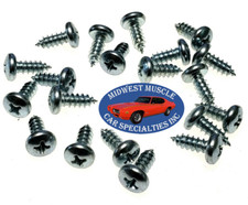 GM GMC #10x1/2" Windshield Window Moulding Molding Trim Clip Screws 20pcs WA