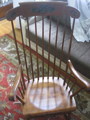 VINTAGE S.Bent & Bros Colonial Rocking adult chair Antique