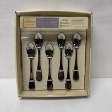 Set Of 6 Cambridge Demitasse Fine Stainless Steel Infant Spoons 4 1/2” NEW