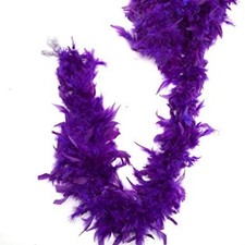 Dark Purple Boa - 20's - 80's - Spirit Day - Costume Accessory