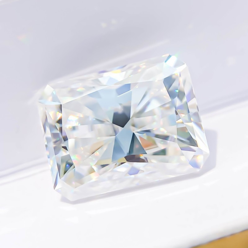 Sparkling D Color Radiant Cut 0.5-10ct Loose Moissanite GRA Certificate VVS1