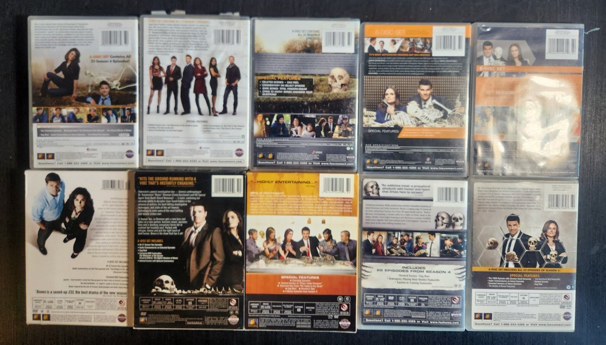 BONES TV SERIES DVD COLLECTION COMPLETE SEASONS 1 - 10 DAVID