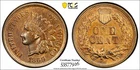 PCGS MS-64 BN 1869/69 FS-301/Snow-3 Indian Head Cent, Glossy, Clearly RB Cent!