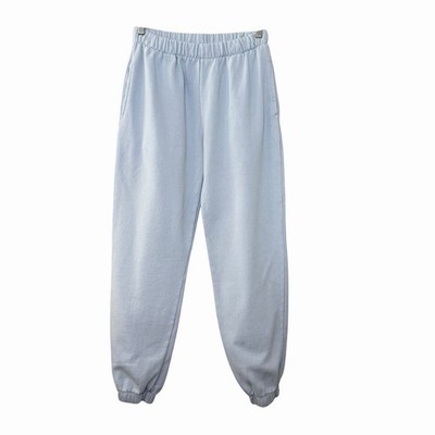 John Galt Womens Light Blue Size S Fleece Jogger Sweatpants Elastic Waist Lounge