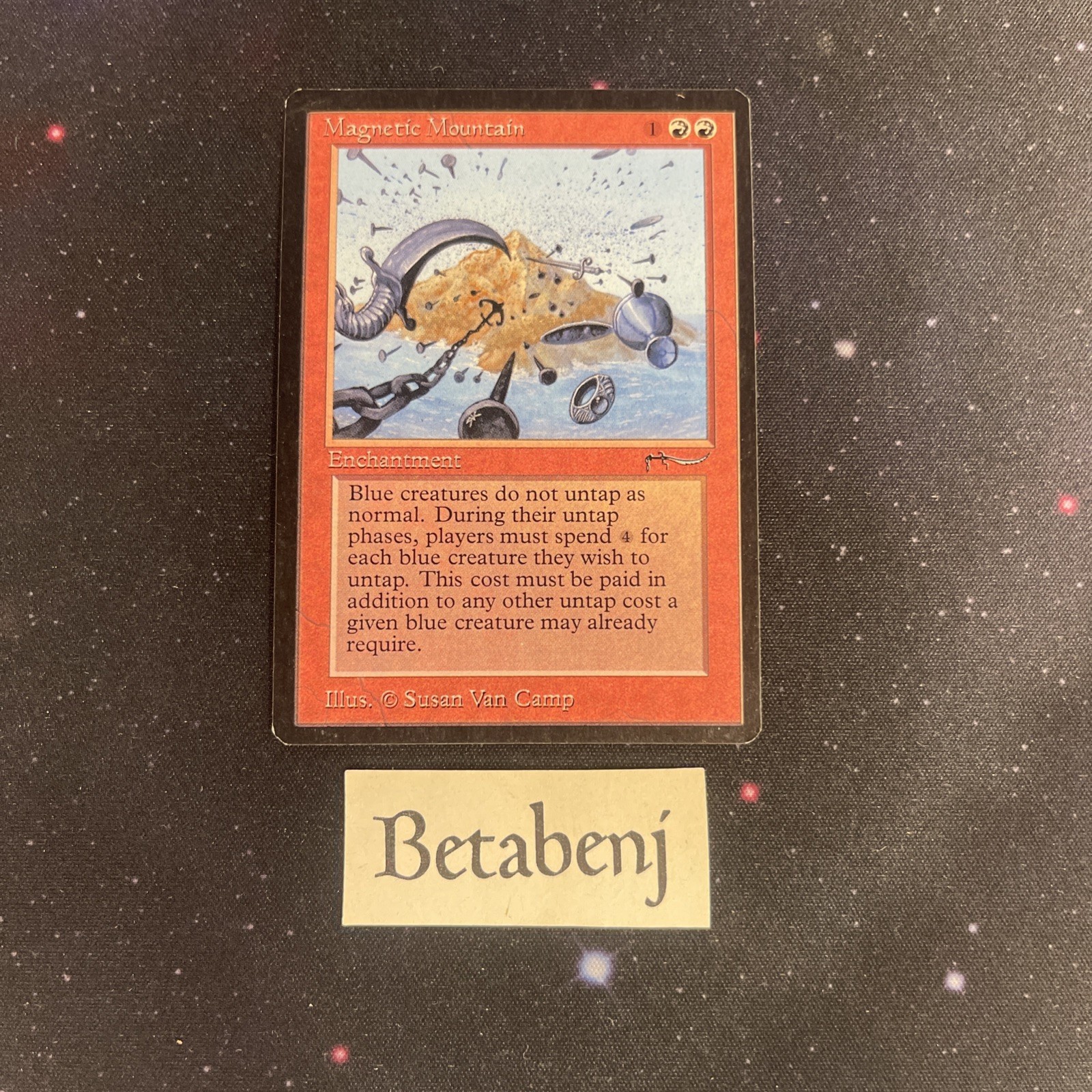 1x MTG Arabian Nights Magnetic Mountain from Estate Collection