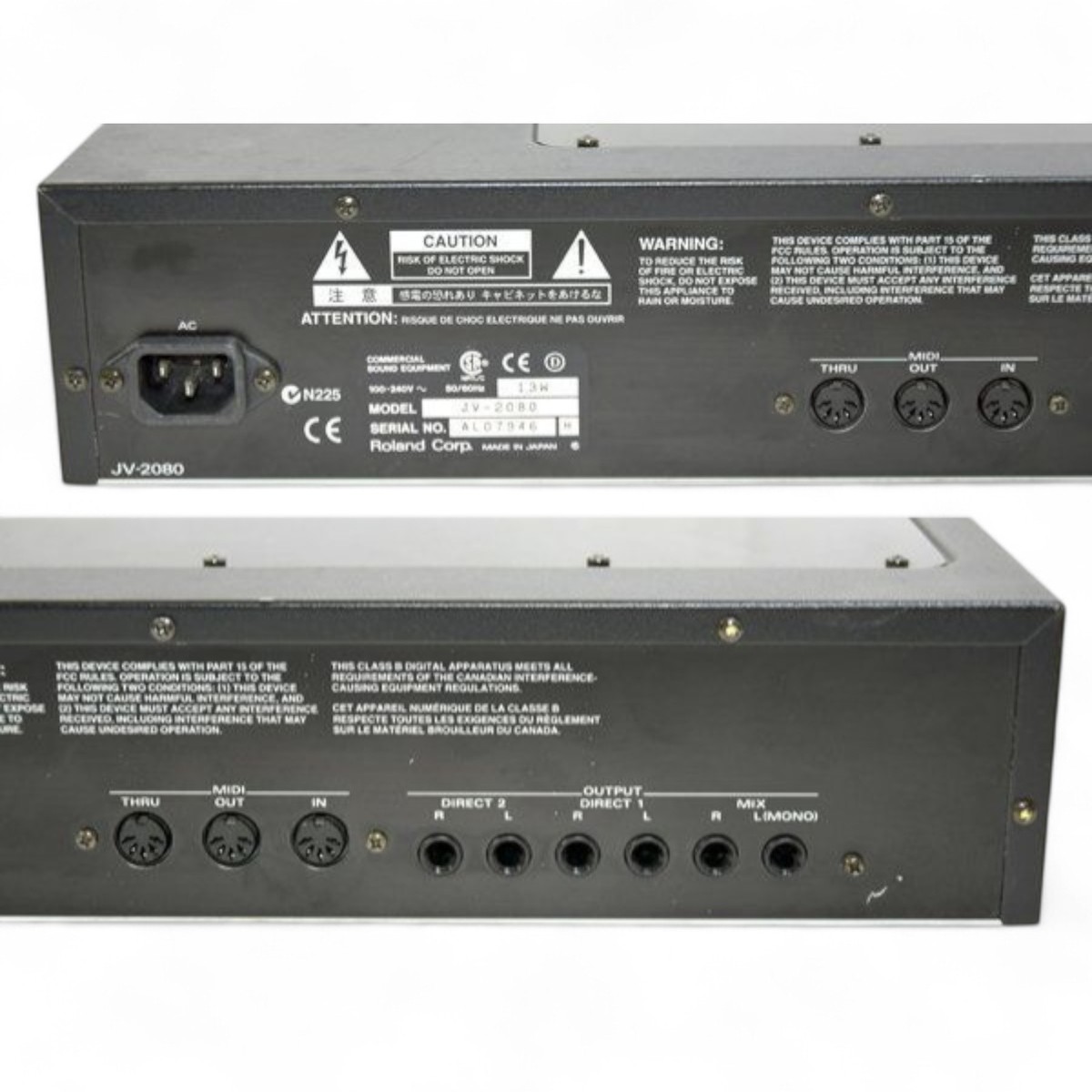 Roland JV-2080 64 Voice Synthesizer Rack Mount Module Used