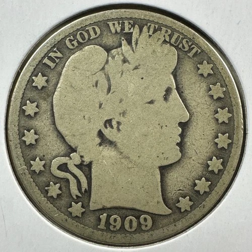 1909 50C Barber Half Dollar (89201)