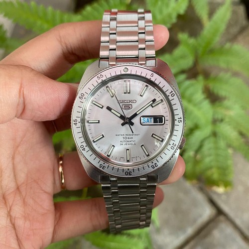 Rare Seiko 5 SRPL91J1 Automatic 4R36-17S0 JDM Silver Dial SKX Series Men Watch - Picture 5 of 10