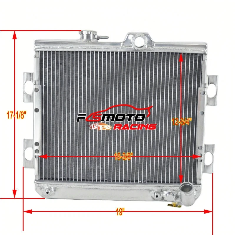 Алюминиевый радиатор и вентилятор для 85-92 Plymouth Colt/Dodge Colt/Eagle Vista/Summit 1,5 л - Изображение 2 из 4