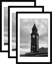 Wiscet 20x30 Picture Frame Set of 3, Display Pictures 18x24 with Mat or 20 x 30