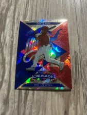 2025 Panini Crusades Dante Nori Blue Cracked Ice #10 Phillies