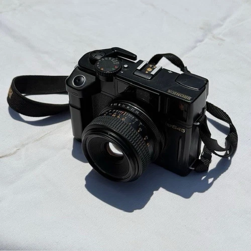 Bronica RF645 Medium Format Camera w/ 2 Lenses: 65mm f4 Lens, 44mm f1.4 Lens