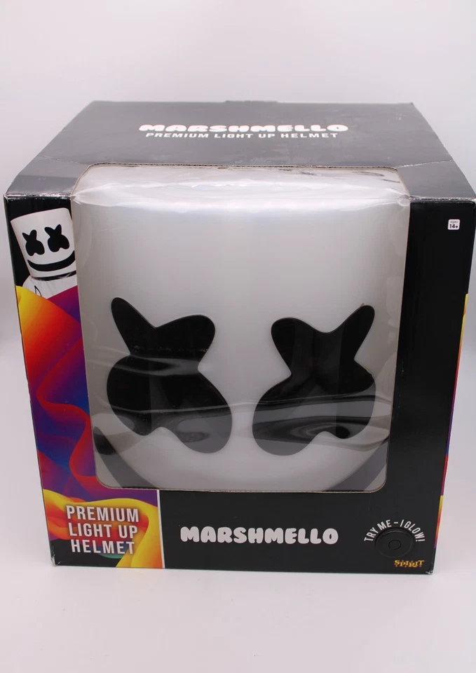Marshmello DJ Premium Light Up Helmet Spirit Halloween Costume VIDEO - Image 2 of 4