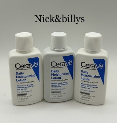 NEW 3X CeraVe Daily Moisturizing Lotion for Normal to Dry MINIS29ml/1oz Each ATH