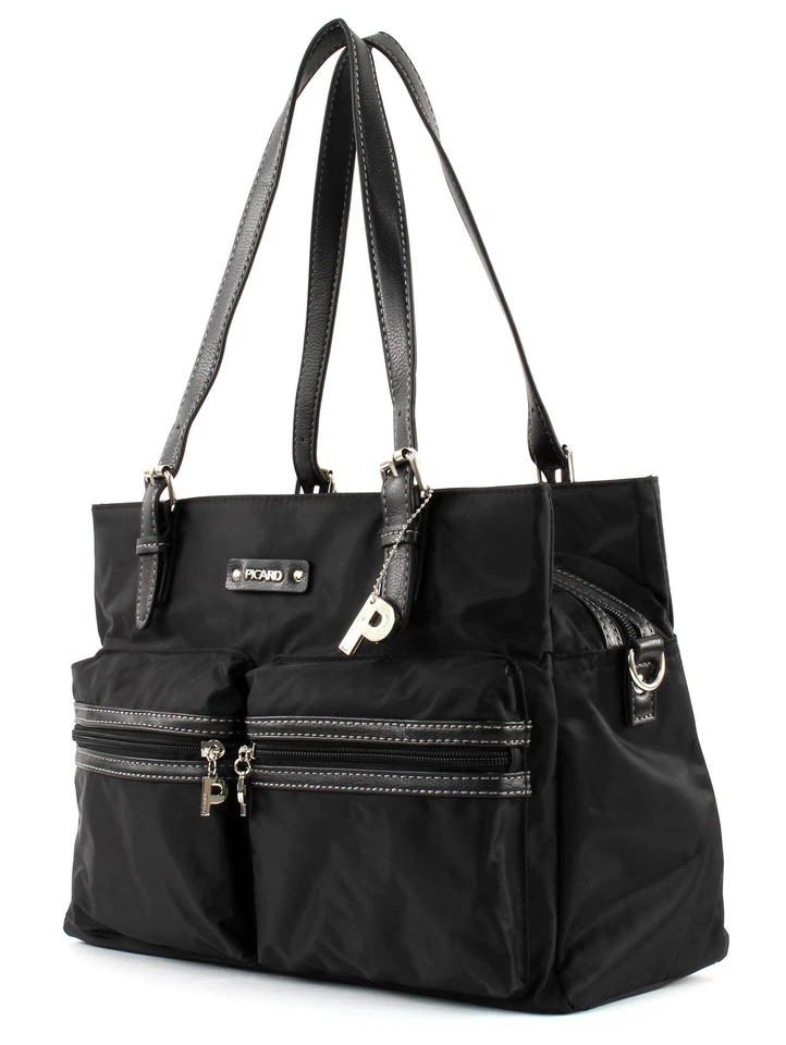 PICARD Sonja Shopper M Schultertasche Umhängetasche Shopper Tasche Black Neu - Bild 3 von 4