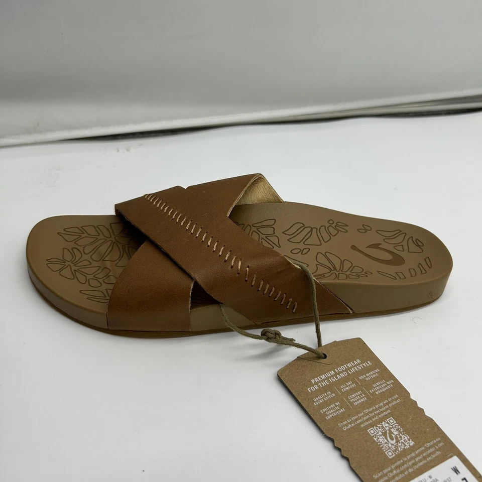 Zapatos OluKai Kipe'a Olu para mujer talla 7 extensiones sandalia cómoda suela floral Foto 4 de 4