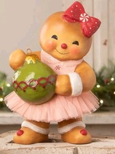 Bethany Lowe Gingerbread Girl Joy With Ornament Christmas New 2025 15.5"H