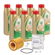 7L CASTROL EDGE 5W-30 M LL-04 + ORIGINAL Ölfilter für BMW N51 N52 N53 N54 N55