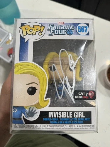 Funko Pop Chica Invisible Firmado Jessica Alba! 558 Fantastic Four autografiado