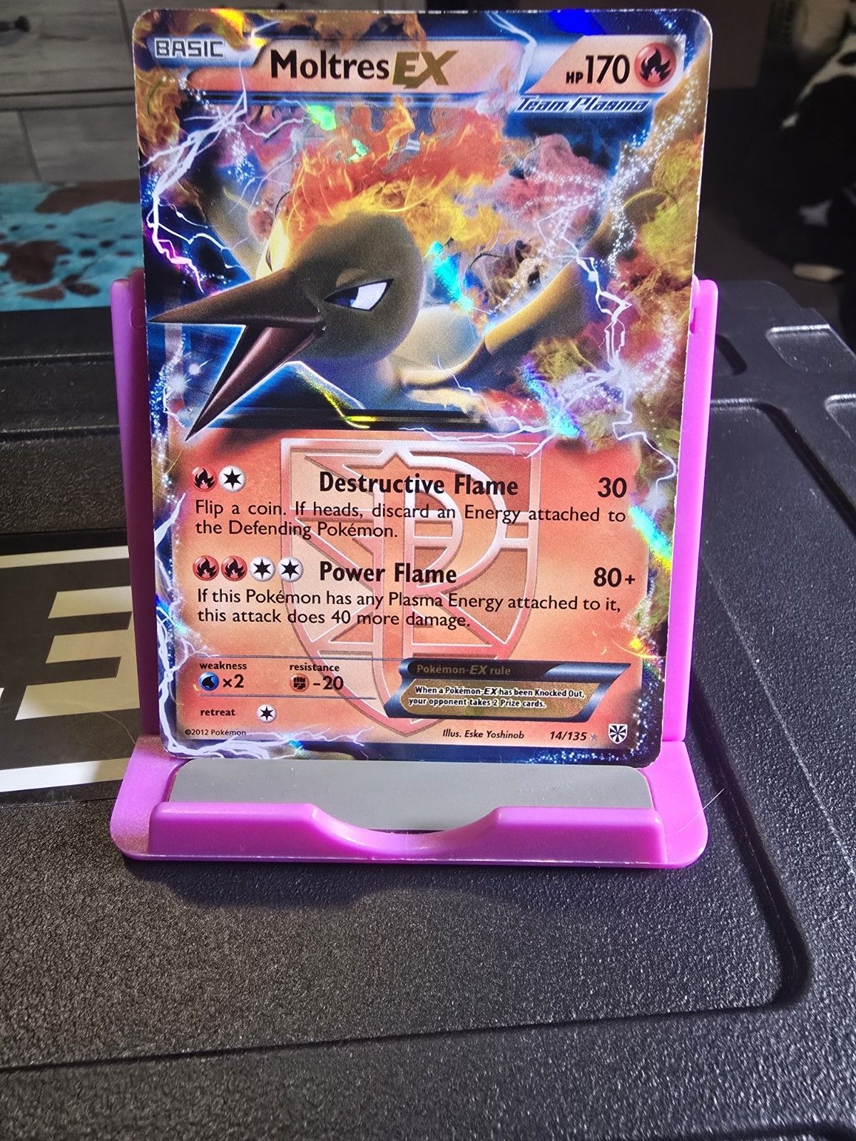 Moltres EX (Team Plasma) 14/135  - Pokemon Plasma Storm NM