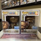 Funko Pop Animation: One Piece Sanji #2017 Chopper #2018 Bronze Statue Bundle