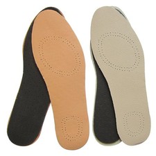 Leather Insoles for Women Brown Ultra-Thin Leather Inserts for Women Activate...