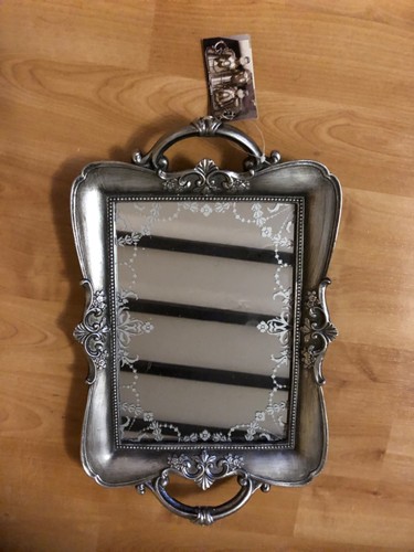 Mirror Tray,Dunelm Vintage Design Silver - Picture 3 of 8