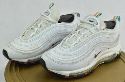Nike Air Max 97 Women Shoes Size 6 White/Thunder Blue/Green Crimson DH1592-100