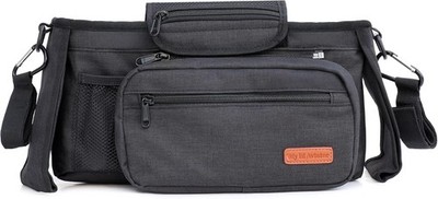 Universal Stroller Organizer Bag with 2 Insulated Cup Holder, Durable Detacha...