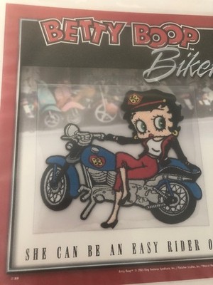 New Willabee & Ward Betty Boop Biker Betty Embroidered Patch +Full Sheet Page