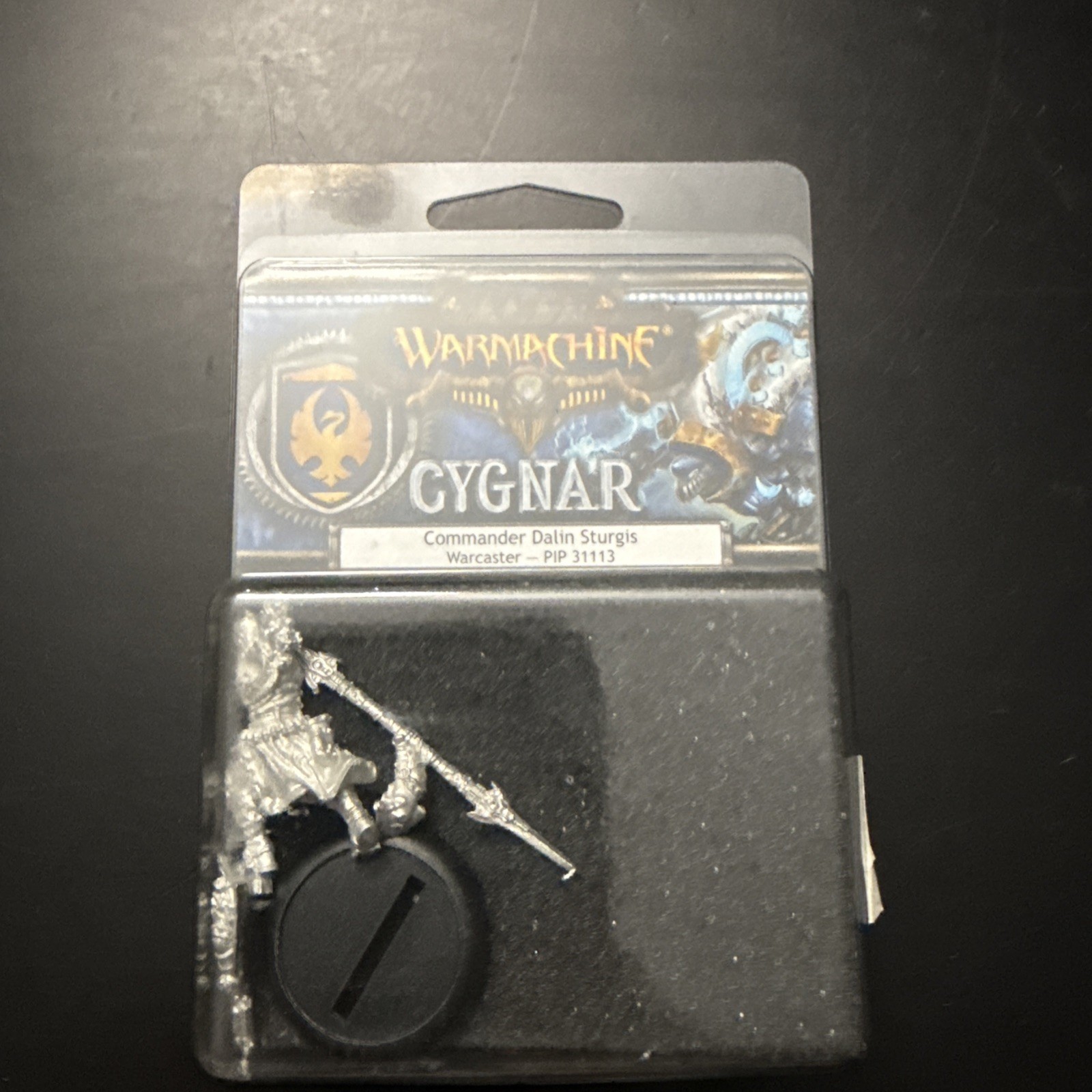 Warmachine: Cygnar Commander Dalin Sturgis Warcaster (White Metal) Sealed