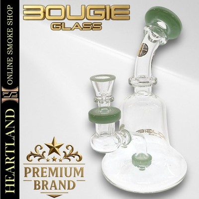 8'' Small Beaker Bong Thick High Quality Glass Water Pipe CIRC PERC | Bougie