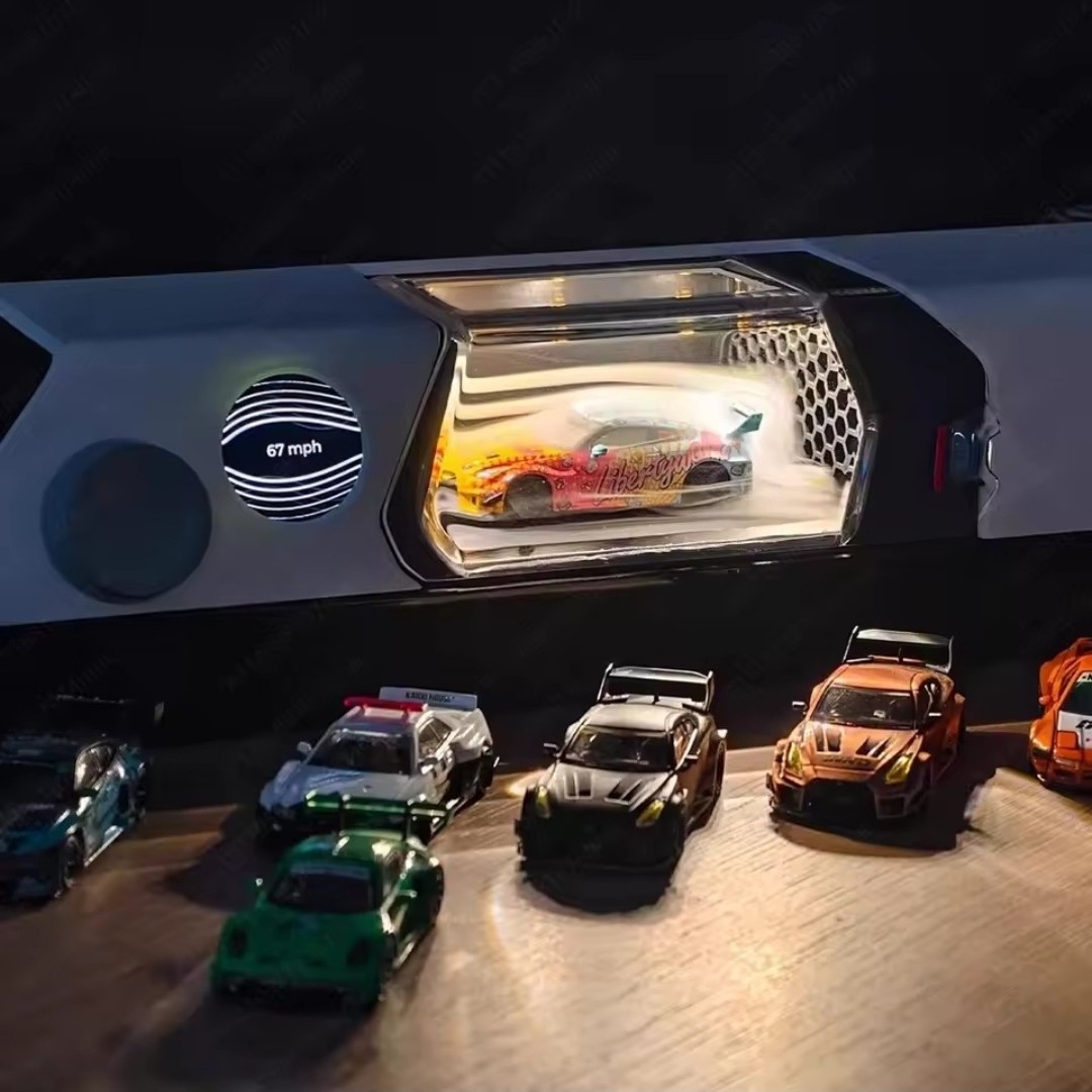 1:64 Aerodynamic Wind Tunnel Machine, Desktop Car Test Rolling Road