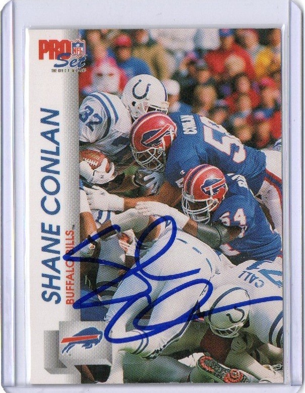 Shane Conlan Buffalo Bills 1992 Pro Set Signed Autographed Card