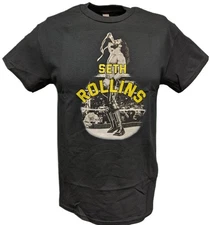 Seth Rollins In Ring Mens Black T-shirt