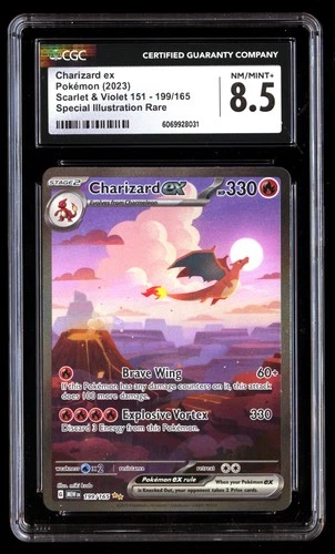 CGC 8.5 Charizard EX 199/165 Pok�mon Scarlet & Violet 151 2023 English