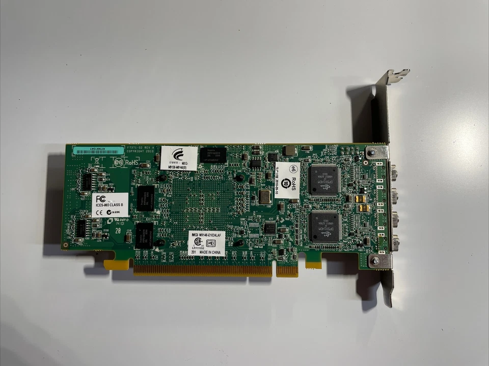 Matrox M9148 PCIe x16 1GB 4xDP Video Card High Profile P/N:M9148-E1024LAF Tested - Image 3 of 4