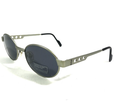 United Colors of Benetton Sunglasses BEN 203 40S Gray Round Frames w Blue Lenses