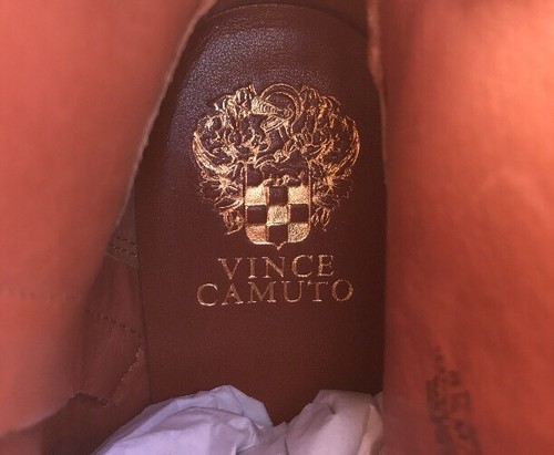 Vince Camuto Women's "Gregger" Chestnut Brown Leather Ankle Zip Bootie Size 8.5M - Picture 8 of 9