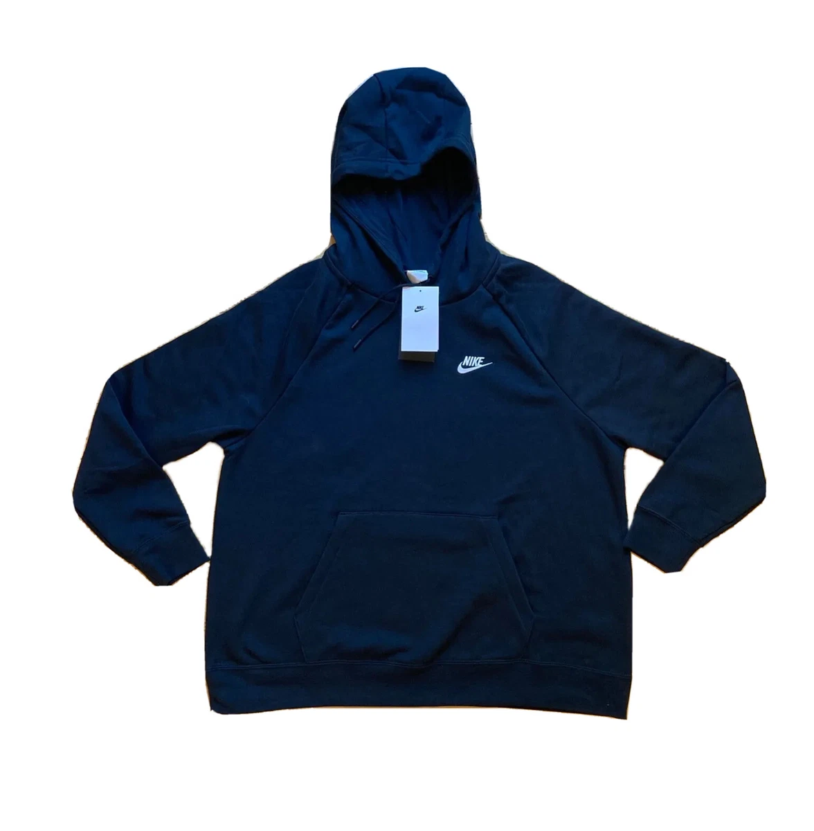 Navy blue top nike hoodie womens