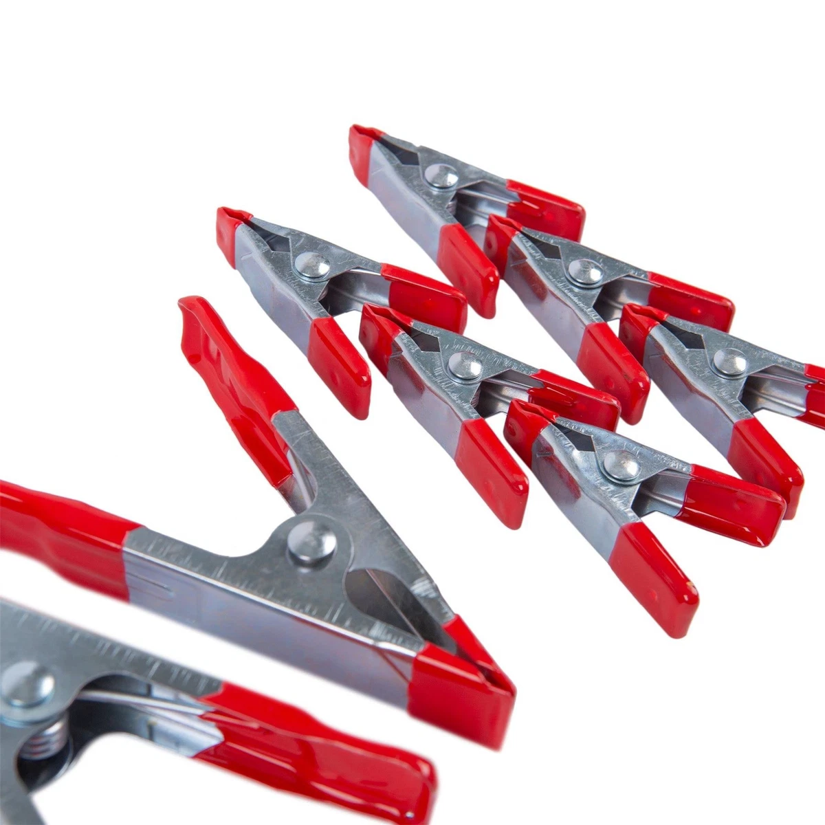 Plastic outlet wood clamps