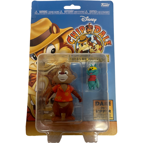 DISNEY FUNKO CHIP 'N DALE RESCUE RANGERS 3" Dale CHIPMUNK CARDED ACTION FIGURE - Afbeelding 1 van 2