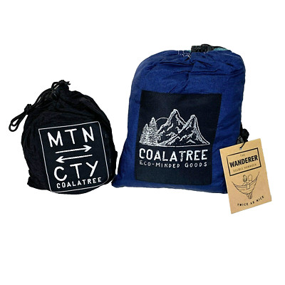 Coalatree Wanderer 2 Person Hammock + MTN CTY Tree Hugger Hammock Straps - NEW
